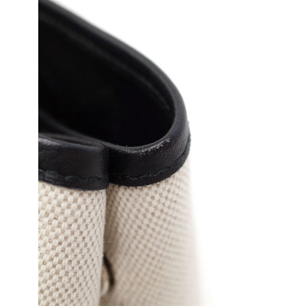 Balenciaga Cabas handbag logo canvas leather white black - Picture 5 of 9